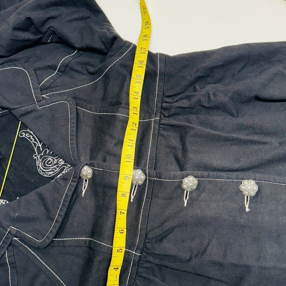 IVY JANE EMBROIDERED WOMENS JACKET 3/4 sleeves size L - Picture 3 of 8